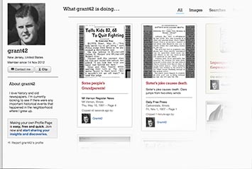 Profile page on Santa Maria Times Archive